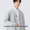 MINISO Men's V-Neck Casual Cardigan Sweatshirt