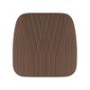 12/24V Car Heated Seat Cushion 17.72"x17.72" Memory Foam Seat Protector Pad with Anti-Slip Bottom