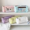 Star Zipper Korean Ruffled Stationery Bag Ruffled Edge Pencil Pouch  Kids Children