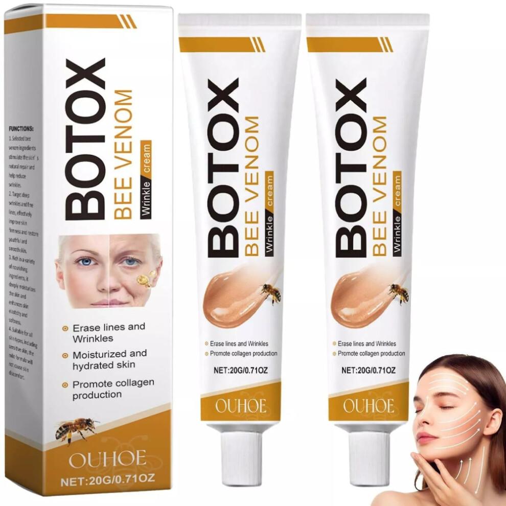2X Nový krém proti vráskám s včelím jedem Včelí jed Péče o pleť Krém proti vráskám Zpevňující Anti-aging Hydratační Lifting & Regenerace pro všechny