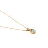 VA Vendome Aoyama Necklace In 10K Yellow Gold with and Drop Motif [Official] Diamonds, Aquamarine, (GJVN041640AQ)