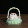 Children's Luminous Kitten Plush Doll Flower Basket - Perfect for Girl's Birthday or Christmas Gift