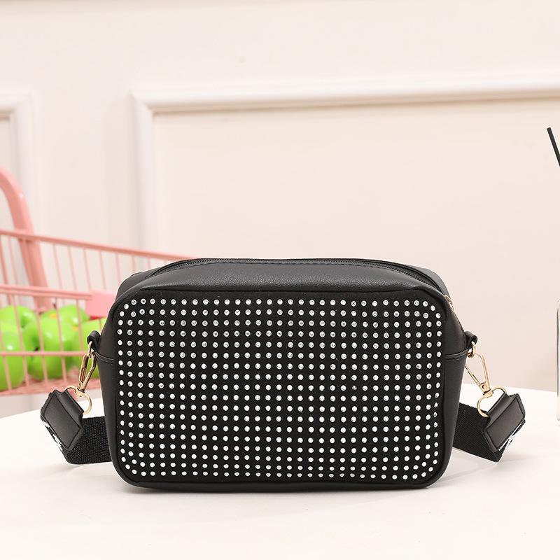 Multifunctional Black and White Style Student High Value Camera Bag Pencil Case Large Capacity Shoulder Messenger Women's Bag