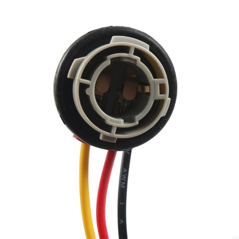1157 LED Bulb Socket Plugs Waterproof Tail Light Harness Socket Holder Simple Talls for Most Car Trucks SUVs