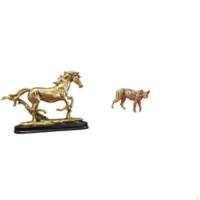 Sculpture Figurine Artwork Collectible Ornament Horse Statue for Desk Decoration Bookcase Living