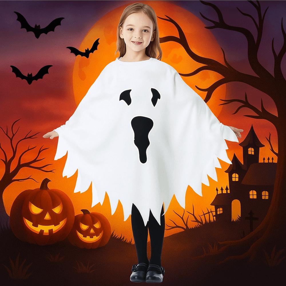 Party Cloak Children's Halloween Costume Fun Interaction Luminous Ghost Shawl  Stage Performance