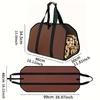 Tote Firewood Storage Bag Supplies Supersized Canvas Firewood Carrier Log Carrying Bag Handbags Wood for Log Carrier Fireplace