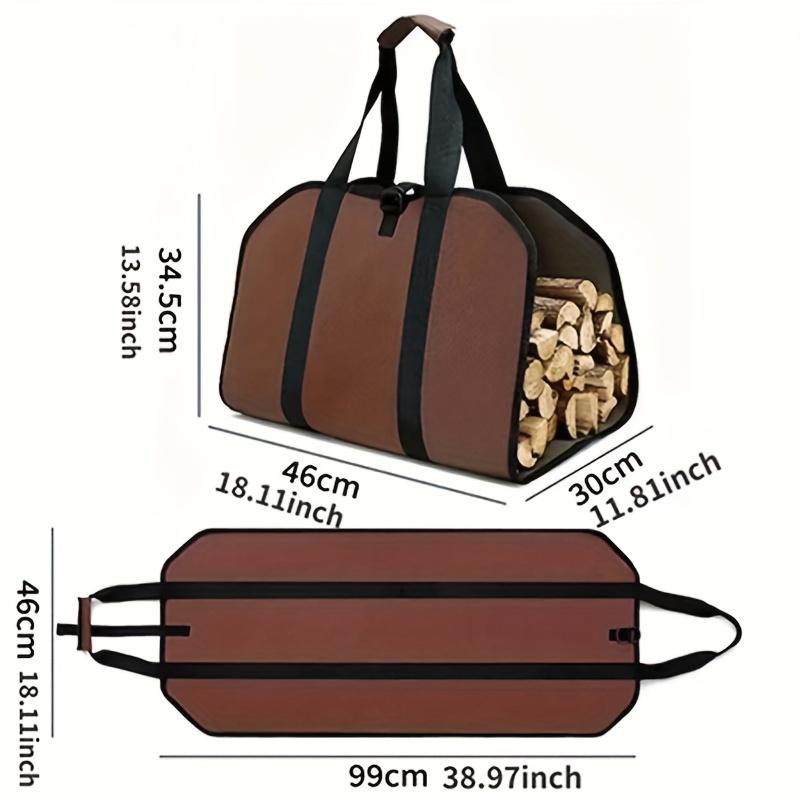 Tote Firewood Storage Bag Supplies Supersized Canvas Firewood Carrier Log Carrying Bag Handbags Wood for Log Carrier Fireplace