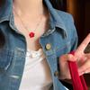 Trendy Colorful Resin Flower Pendant Necklace For Women Girl 2026 New Aesthetic Charm Neck Jewelry Accessories Decorations