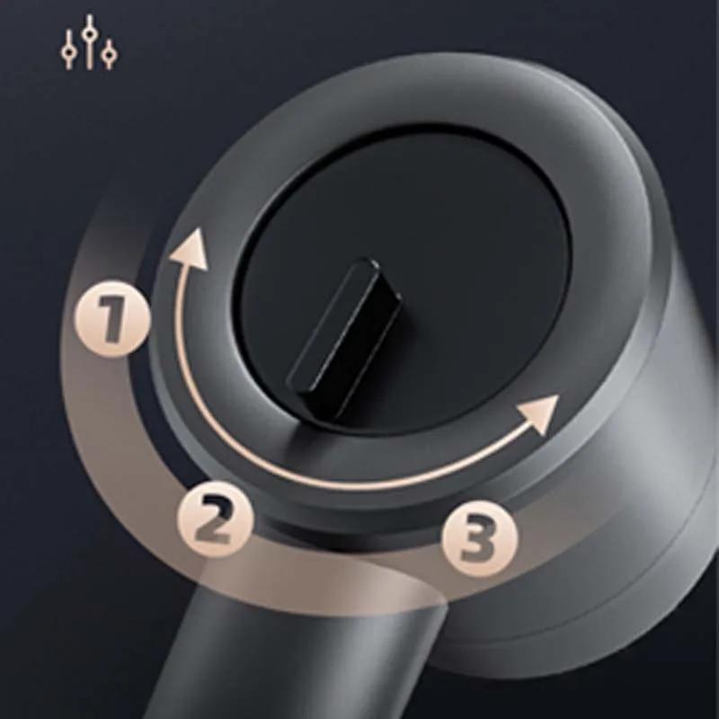 Cap de Duș de Înaltă Presiune Curent Puternic Duș cu Economie de Apă cu Filtru de Apă 3 Butoane de Reglare Duș de Mână Controlabil Baie