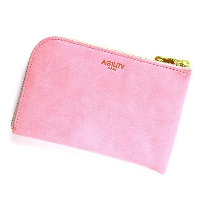 AGILITY affa "Smart Plånbok" Smartphone-plånbok med L-formad dragkedja, Koskinn, Miniplånbok i smartphone-storlek, Liten plånbok