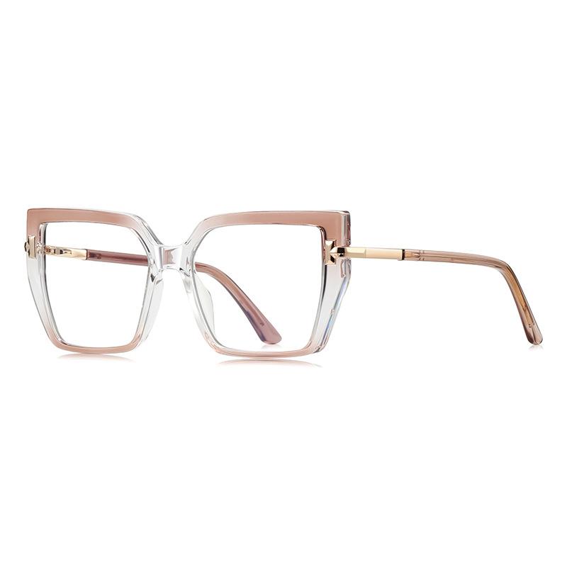 Vintage Anti-Blue Light Reading Glasses Women'S Clear Lens Prescription Glasses  Fashion Square Myopia Hyperopia Glasses