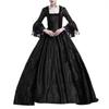 S-5XL Plus Size Court Dress Lace Stitching Large Dress Retro Medieval Renaissance Dress