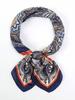 Luxury Retro Women'S Silk Satin Hair 70Cm Square Scarves Fashion Flower Printed Headscarf Designer Scarf Headband