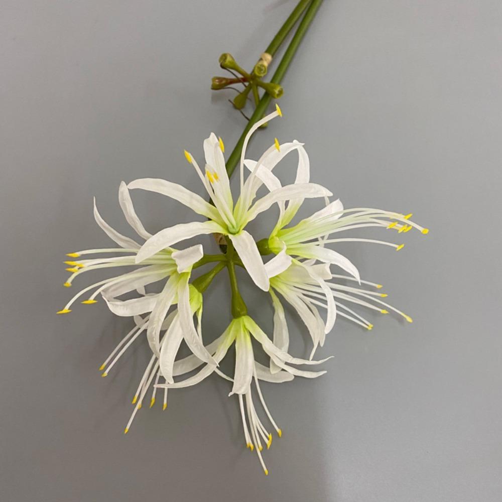 Silk Material Artificial Higanbana Flower 60cm Length Handmade Craft Plastic Silk Flower Plastic Fake Flower Home Decoration