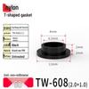 T-Shaped Nylon Gasket Ring Screw Shaft Sleeve with Concave-Convex Insulation Pad M2