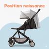 BAMBISOL - Poussette compacte - YUKO - 0 a 36 mois (max 15 kg) - Sangle de portage - 4 roues - Noir