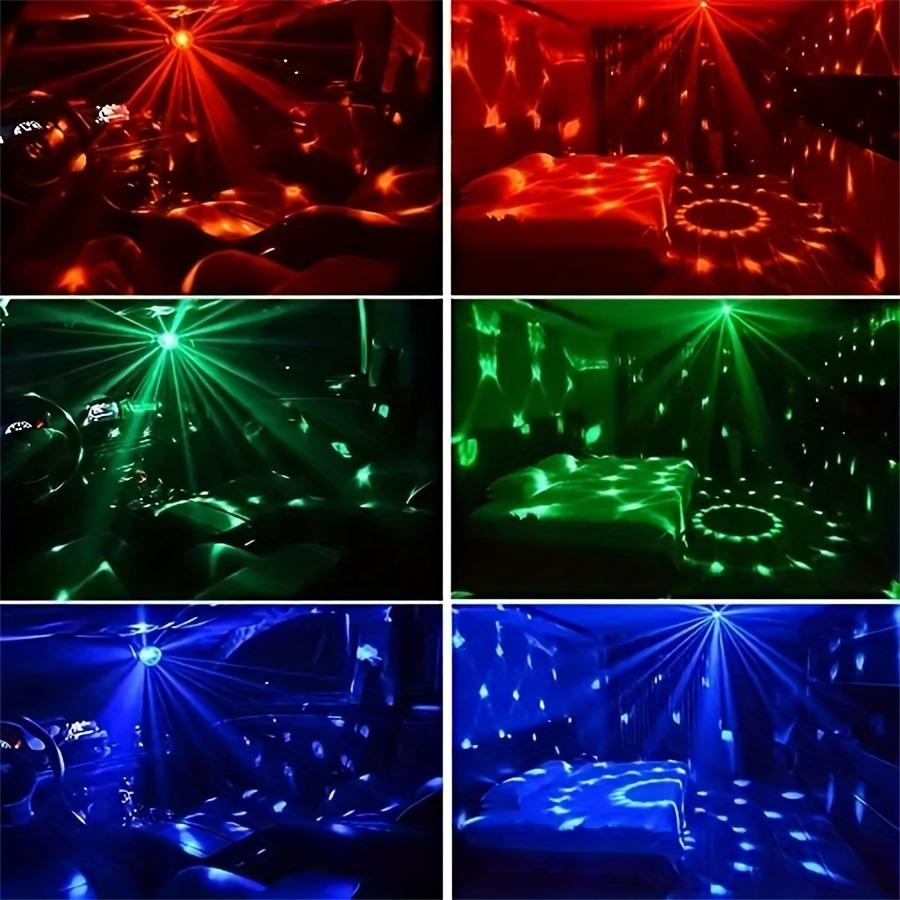 1Pc Disco Ball DJ Night Lights,Sound Activated RGB Rotating Stage Strobe Lamp For Home Room Birthday Decor Wedding Dance Parties