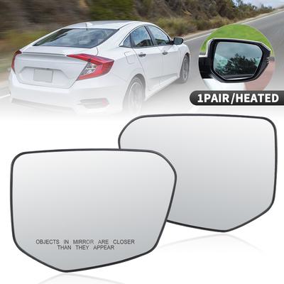 Heated Side Rearview Mirror Glass Lens 76253-TBA-C01 76203-TBA-C01 For Honda Civic 2016 2017 2018 Left/Right Side