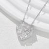 Love Necklace Women'S High Sense Of Simplicity Ol Temperament Heart-Shaped Diamond Pendant Clavicle Chain