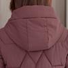 Middle Age Women's Winter Jackets Hooded Embroidery Casual Thick Parka Female Warm Coat