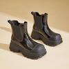 Women's Fashion Martin Rain Boots: Non-Slip, Thick Sole, Mid-Low Shaft, Height-Increasing Rubber Shoes