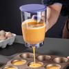 900 ml Teigseparator Spender mit Messskala Quetschgriff für Pfannkuchen Kuchen Waffel Teigwerkzeug
