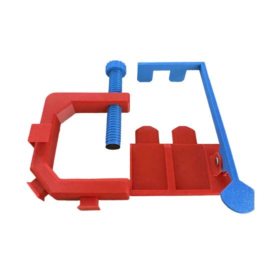 

2-смуговий стартовий блок, міцний пластик, легкий в установці, 2-смугове обладнання для запуску машинок з регульованим затискачем, аксесуари для гоночної траси 1pc