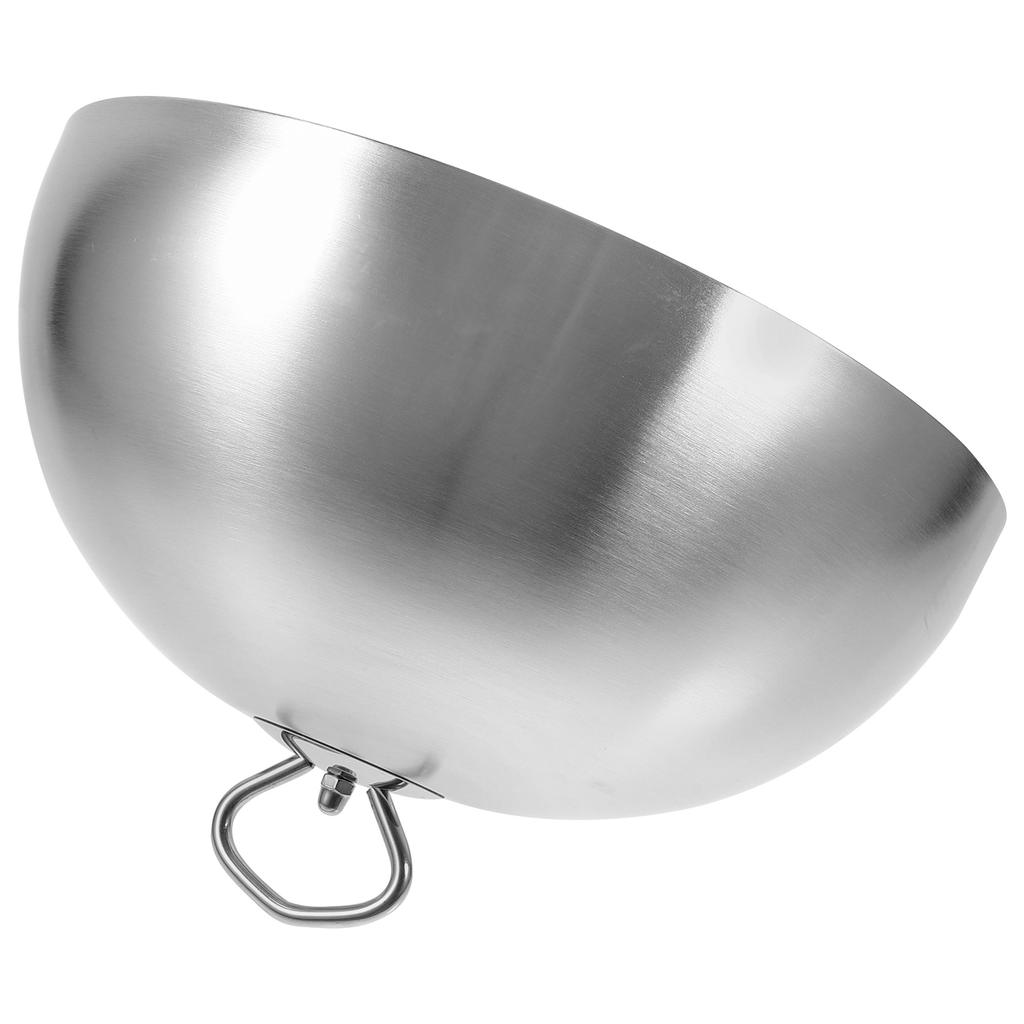 Stainless Steel Steak Cover Anti Oil Splashing Kitchen Gadget Dish Lid Cooking Tool Silver