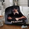 Custom Name Wednesday Theme Printed Blanket - Perfect for Couch, Bed, Travel & Outdoor Use | Machine Washable, Cozy & Durable.