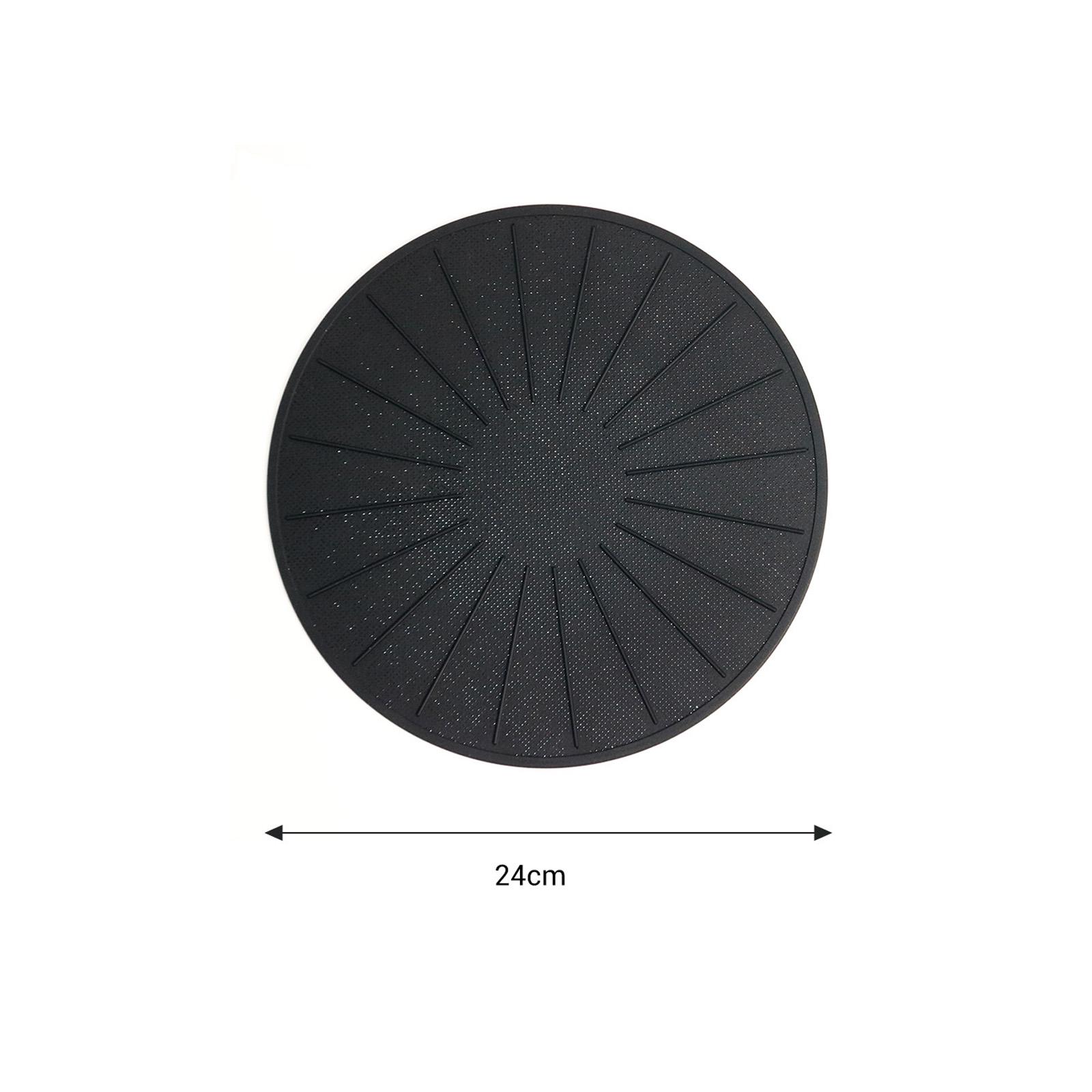 Induction Mat Glass Fiber Silicone Induction Heating Cookers Protection Cover Pad 24cm чёрный