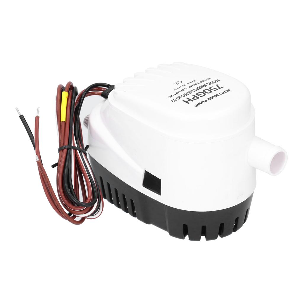 12V 750GPH Automatic Submersible Bilge Pump with Built In Float Switch Marine Boat Accessory