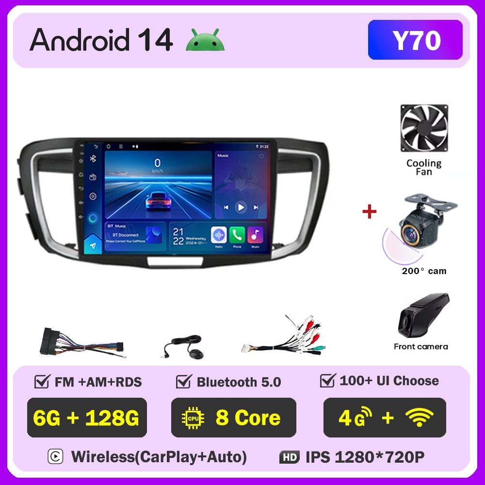 Car Multimedia Player For HondaAccord 9 2.4L 2.0L 2012-2018 Stereo Head Unit Car Radio Wireless Android Autoradio Touch Screen