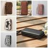 Portable Leopard Print Long Wallet PVC Stripe Multiple Cards Purse Solid Color Korean Style PU Handheld Bag Dating