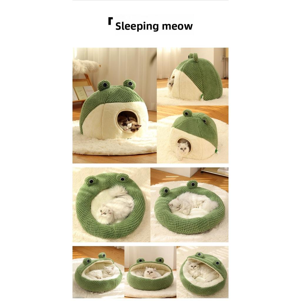 Warm Dog Mattress, Comfortable and Soft Frog Style Cat Bed, Suitable for Small Cats