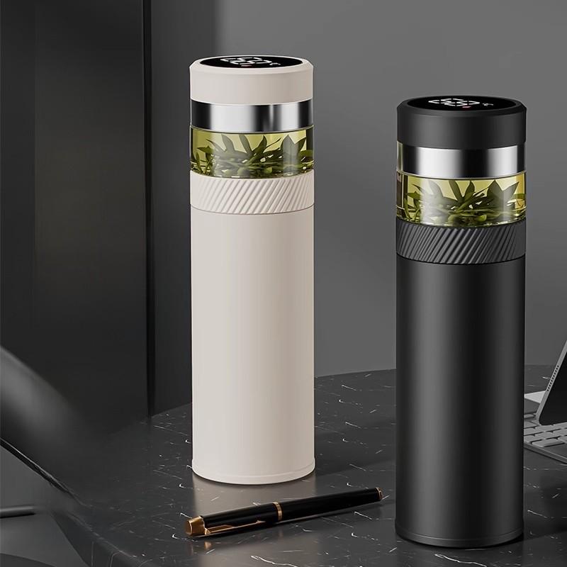 Stainless Steel Insulated Travel Mug With Tea Separation For Men And Women