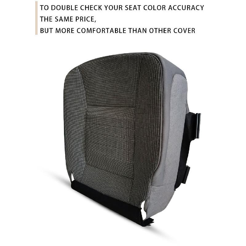 Driver's seat cushion Cover, left, lower, Dark grey, Replacement, for dodge ram 2006-2009