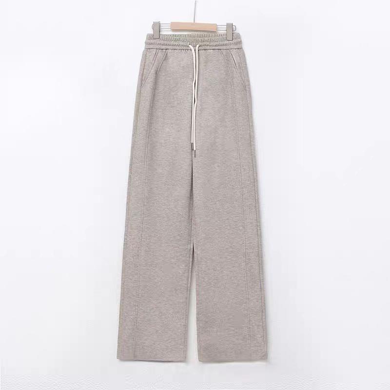 

Autumn/Winter Elastic Waist Warm Drawstring Casual Pants for Women L 100-115 cm