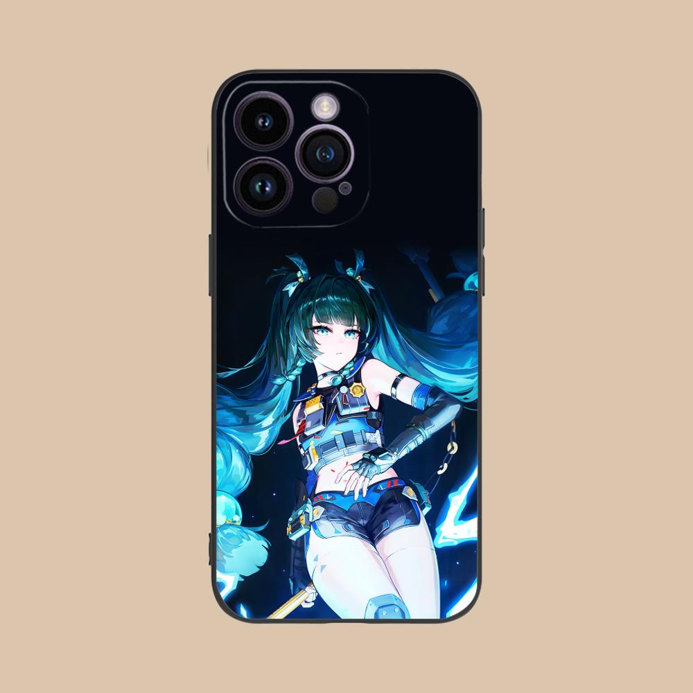 Zenless Zone Zero QingYi Phone Case for iPhone 17 16 15 14 13 12 11 X XR XS 8 7 Air Pro Max Plus Mini Colorful Cover Pretty