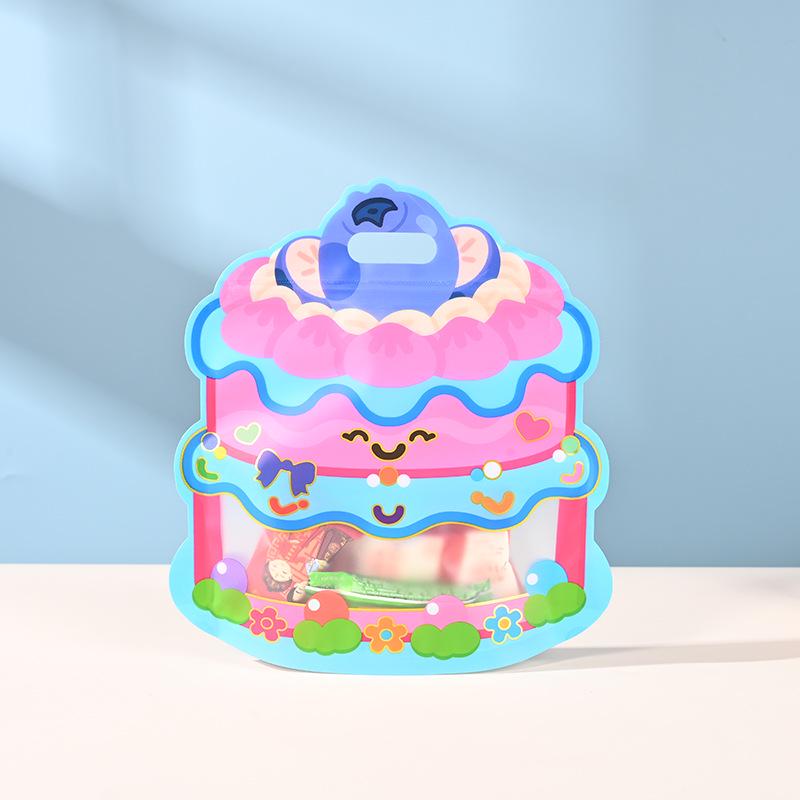Custom Cartoon Candy & Snack Packaging Bags: Special-Shaped, Self-Sealing, Gift & School Bags