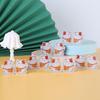 Fortune Cat Blessing Cartoon Magnetic Acrylic Epoxy Refrigerator Sticker