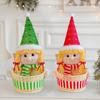 Christmas Holiday Elf Doll Candy Basket Decoration Handcrafted Fabric Ornament For Festives Home Party Table Decors