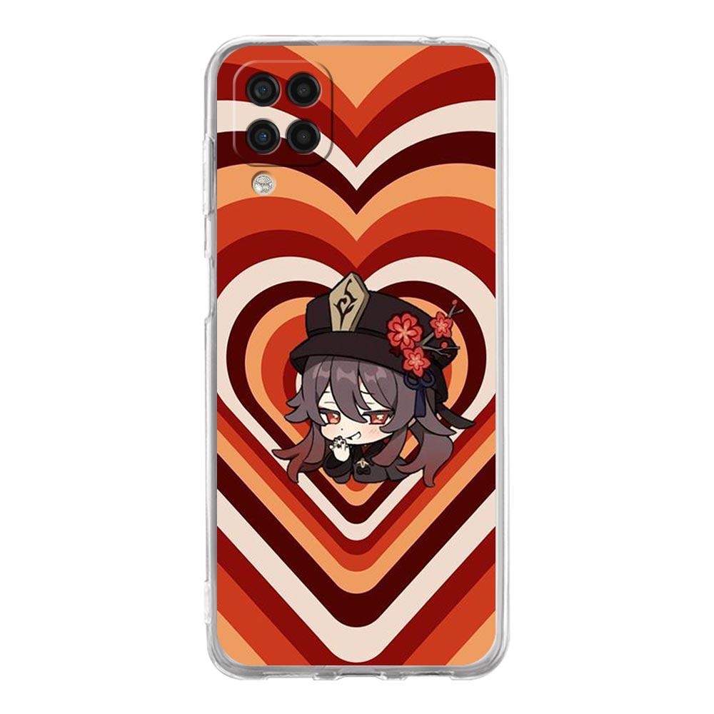 Love Genshin Impact estetické pouzdro na telefon Samsung A51 A71 A21S A12 A11 A31 A41 A03S A22 A13 A33 A73 A53 A52 A32 5G A23 kryt