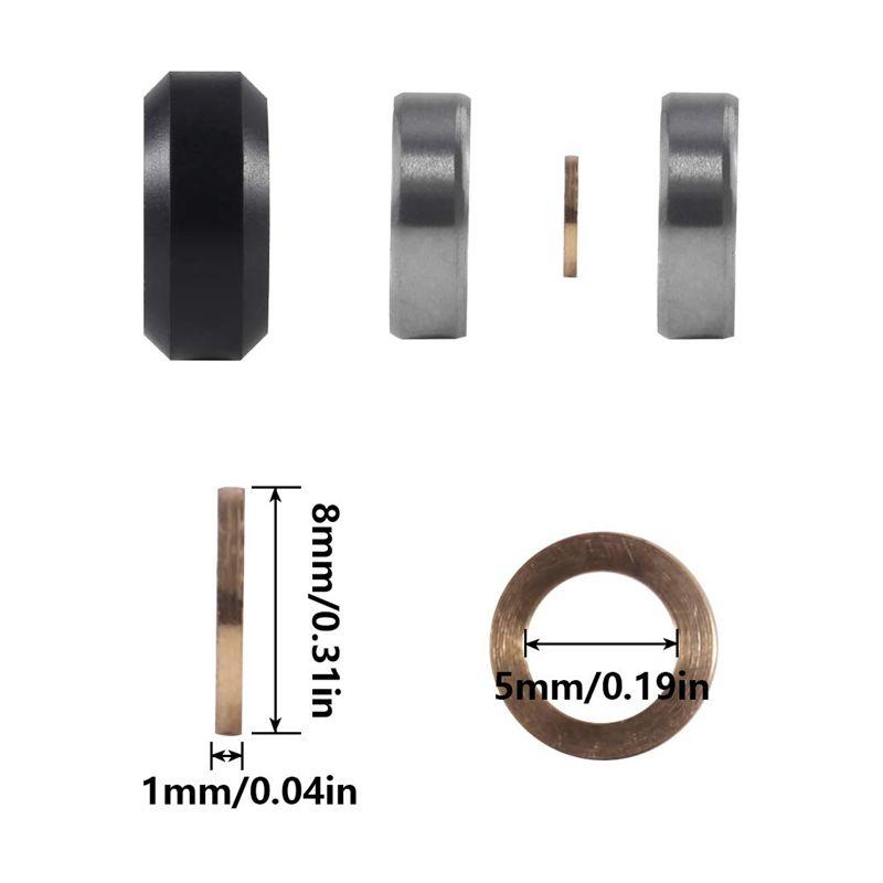 5/10 ks 625ZZ lineární ložisko 3D tiskárna POM kolo plastová kladka lineární ložisko pro Creality Ender 3/3 Pro V2 CR-10 CR-10S