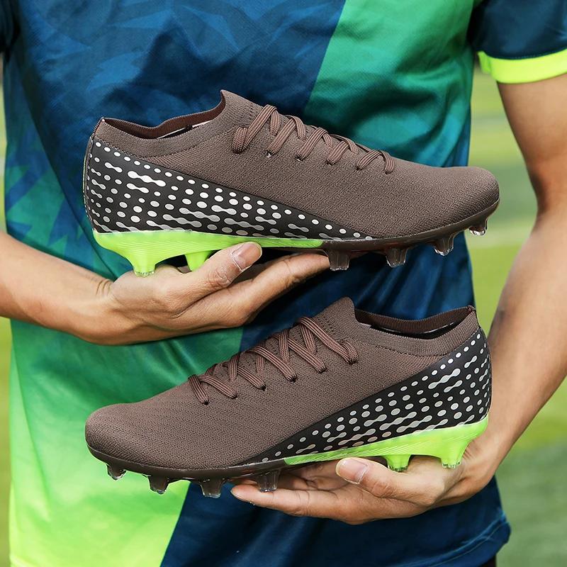 Nové Pánské Profesionální Měkké Fotbalové Kopačky Tenisky Zápasové Fotbalové Boty Ultralehké Futsalové Vysoce Kvalitní TF/FG Unisex Horký Výprodej Kopačky