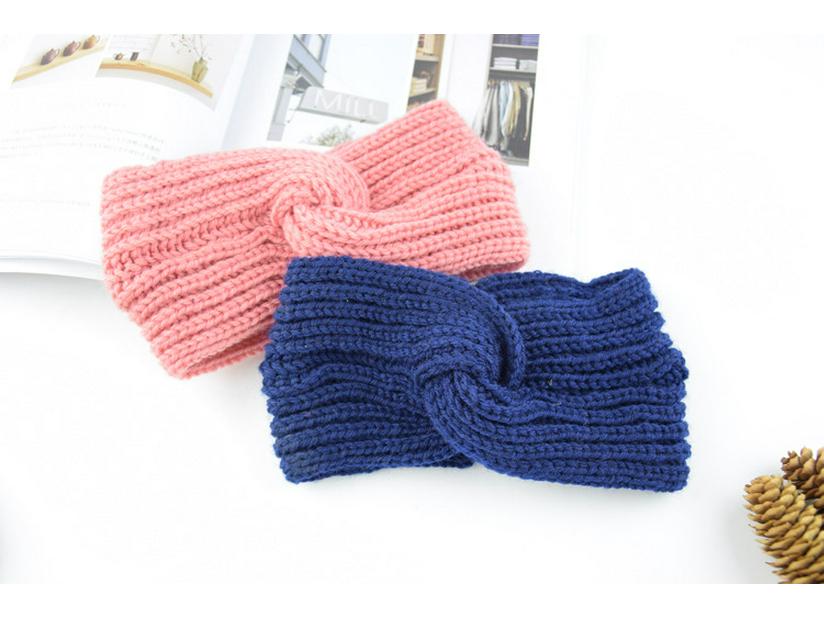 European & American Knitted Wool Cross Headband: Warm Autumn/Winter Fashion Ear Muff & Hair Accessory