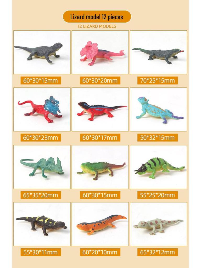 Cross-Border Chameleon & Gecko Toy: 20 Vibrant Colors