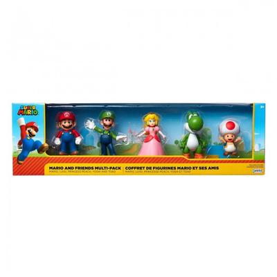 Σετ αποκλειστικών φιγούρων παιχνιδιού SUPER MARIO - Mario and friends 6 cm