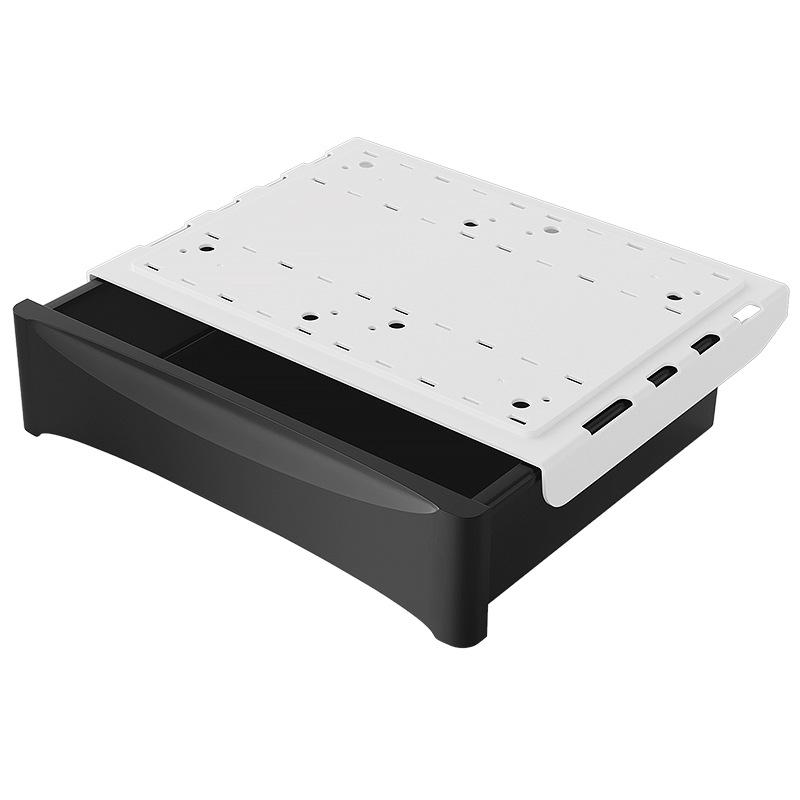 Hidden Under-Desk Adhesive Drawer for Workspace Organization