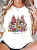 Christmas Mickey Minnie Mouse TShirt Unisex 3
